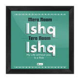 Naam Ishq Wall Poster Frames Valentines Gift